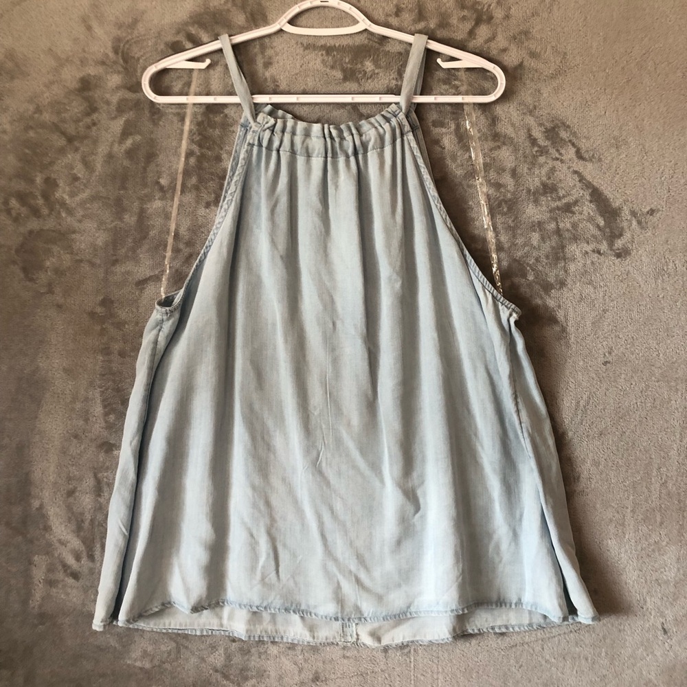 Sleeveless Lyocell Halter Top Size XXL Lightweight Casual Summer